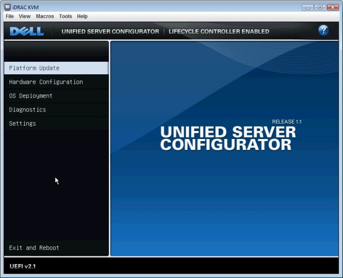 Dell Unified Server Konfigurator