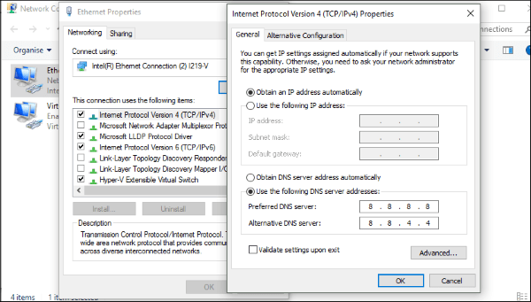 Comment corriger les erreurs ERR_NETWORK_CHANGED dans Windows-3