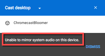 Chromecast pas de son