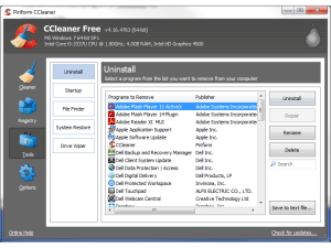CCleaner를 사용하여 Windows에서 프로그램을 제거하는 방법