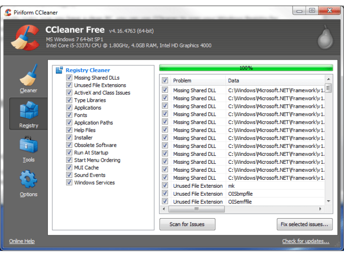 CCleaner를 사용하여 Windows에서 프로그램을 삭제하는 방법